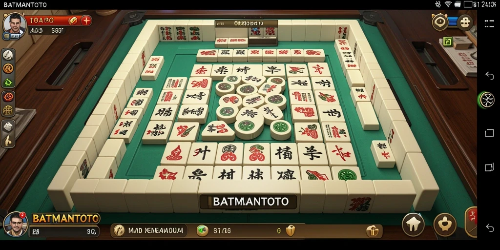 Tampilan gameplay menarik BATMANTOTO dalam permainan Mahjong.