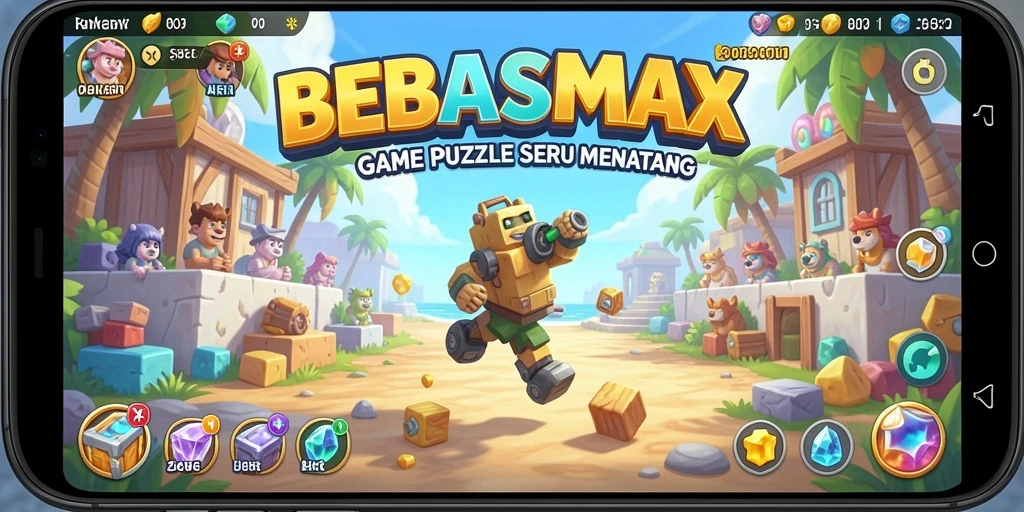 Gameplay menarik dari BEBASMAX dengan tantangan Puzzle.