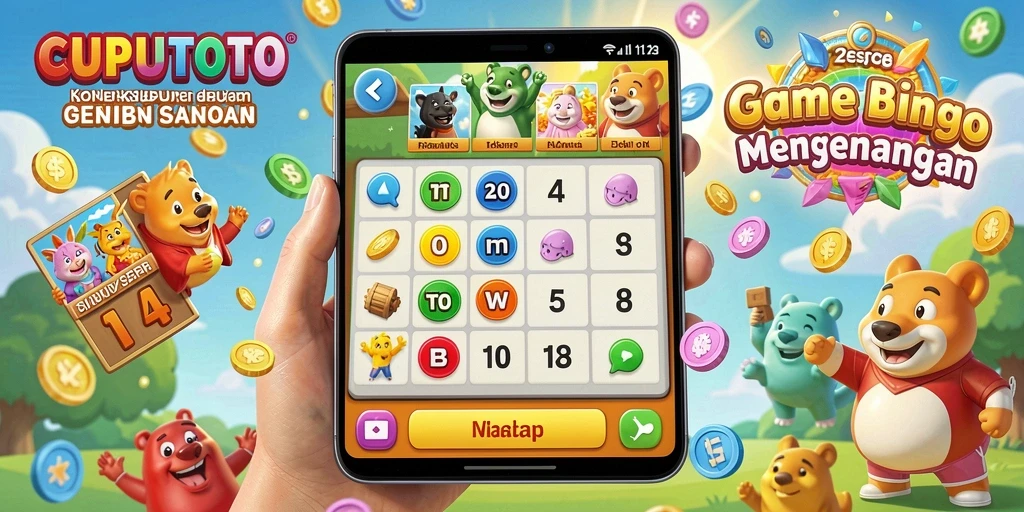 Tampilan gameplay seru dari CUPUTOTO saat bermain Bingo.