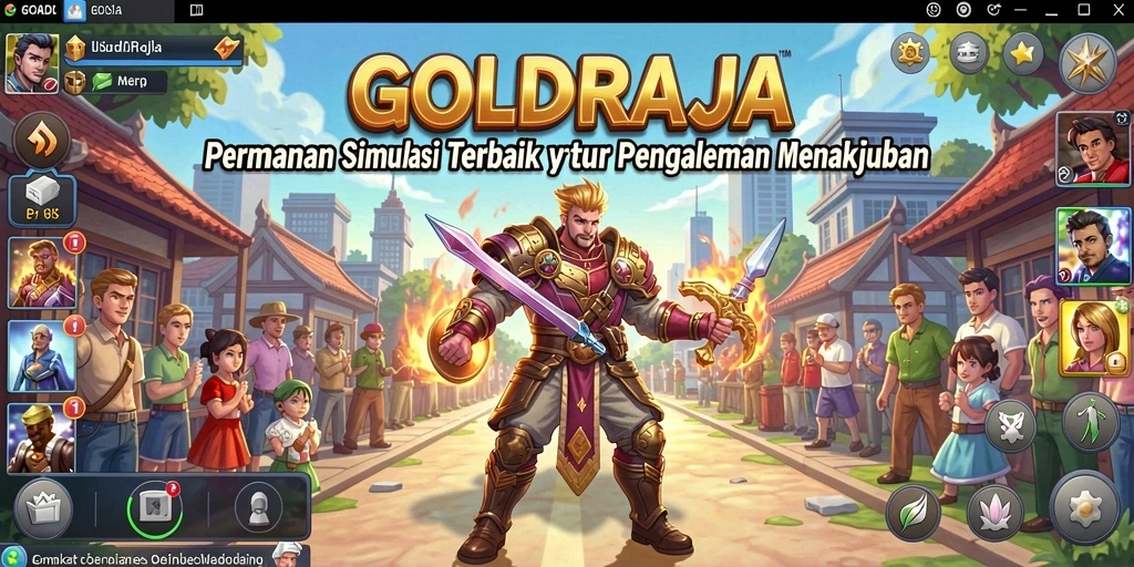 Tampilan gameplay <strong>GOLDRAJA</strong> yang realistis dan menarik.