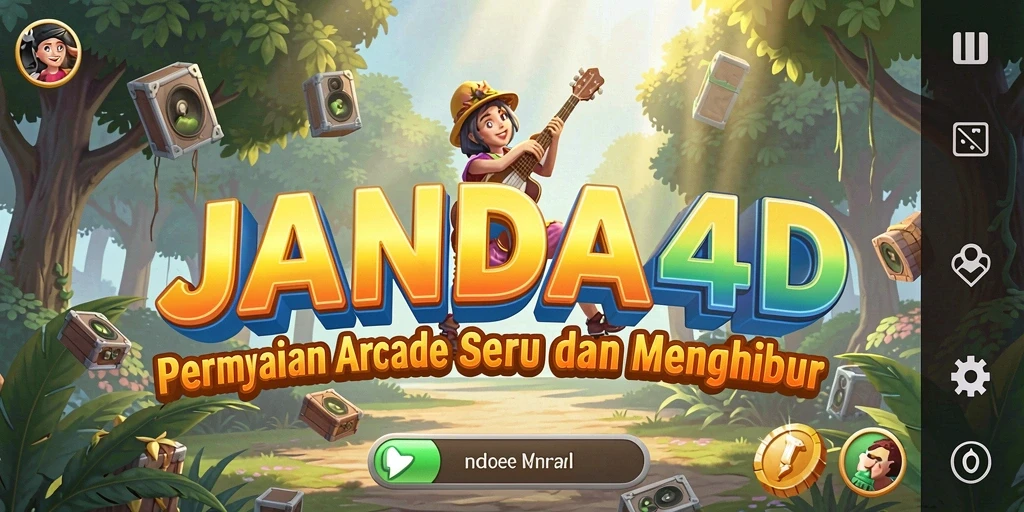 Tampilan gameplay menarik dari JANDA4D yang penuh warna.