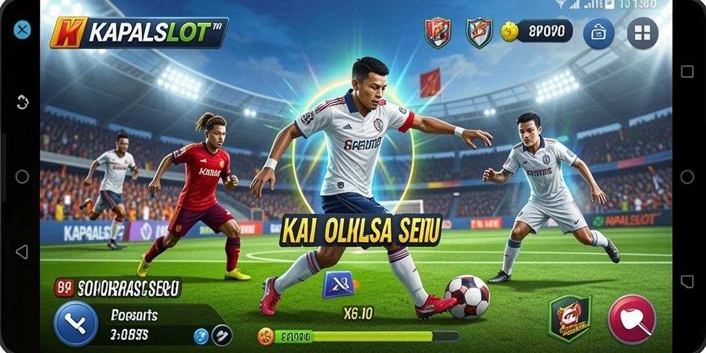 Tampilan gameplay KAPALSLOT yang memukau dengan aksi olahraga.
