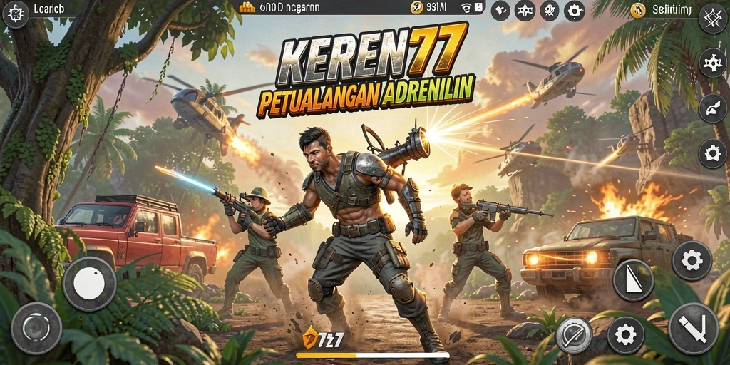 Tampilan gameplay KEREN77 yang penuh aksi dan seru.