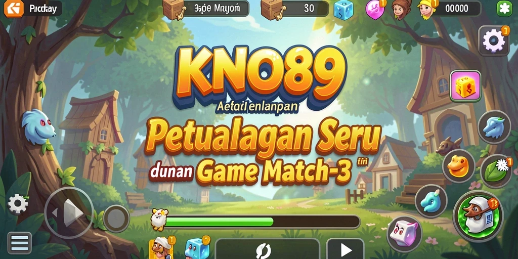 Tangkapan layar menunjukkan gameplay seru KNO89 dengan kombinasi warna-warni.
