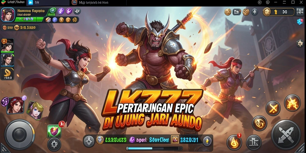Screenshot utama LK777 menampilkan gameplay Fighting yang mendebarkan.