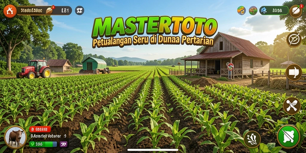 Tangkapan layar MASTERTOTO menampilkan gameplay pertanian yang menarik.