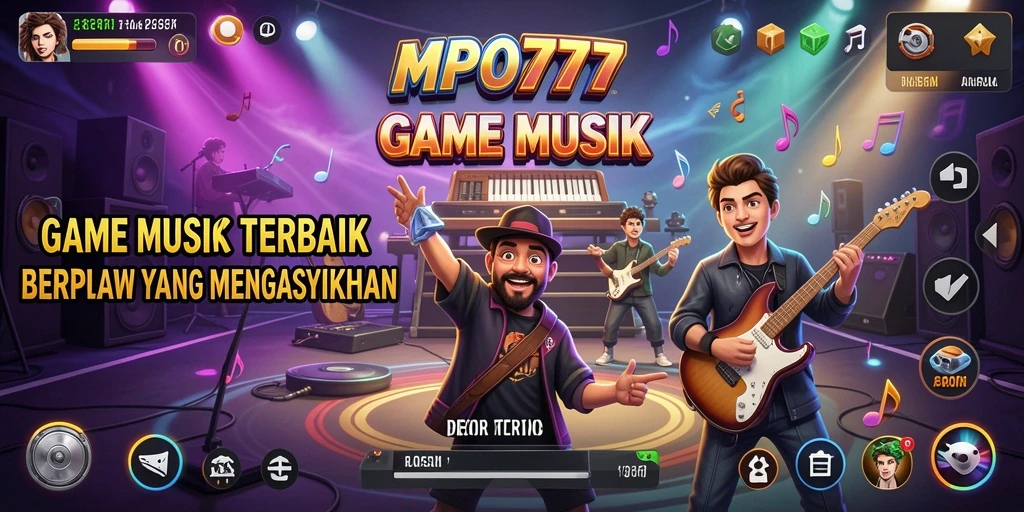 Tampilan screenshot MPO777 yang menunjukkan interaksi seru dalam permainan musik.