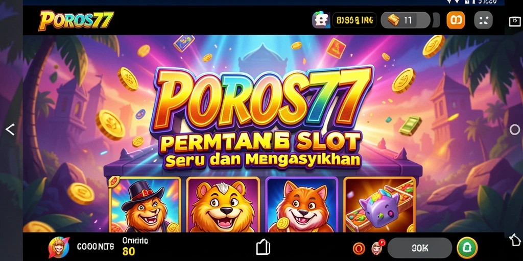 Tampilan menarik dari gameplay Slot POROS77 yang menantang.