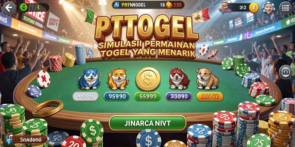 Tampilan utama PTTOGEL menampilkan gameplay menarik dan interaktif dalam simulasi togel.