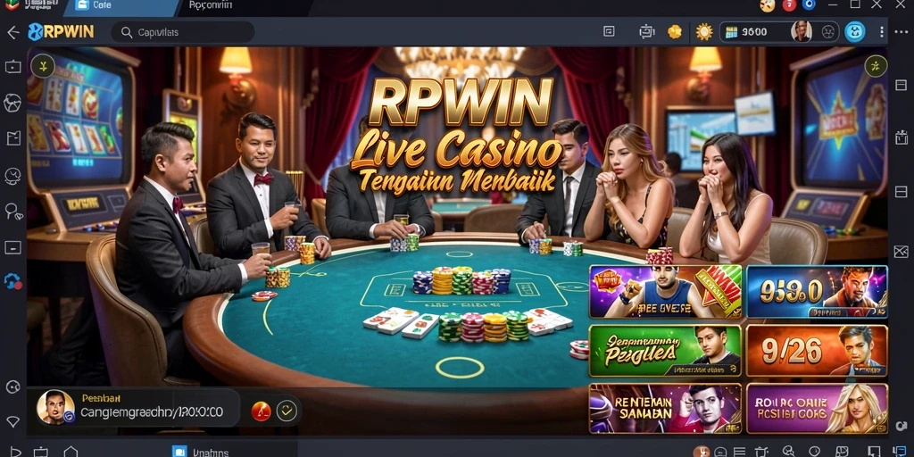 Gameplay Live Casino menarik dengan dealer profesional dan interaksi langsung.