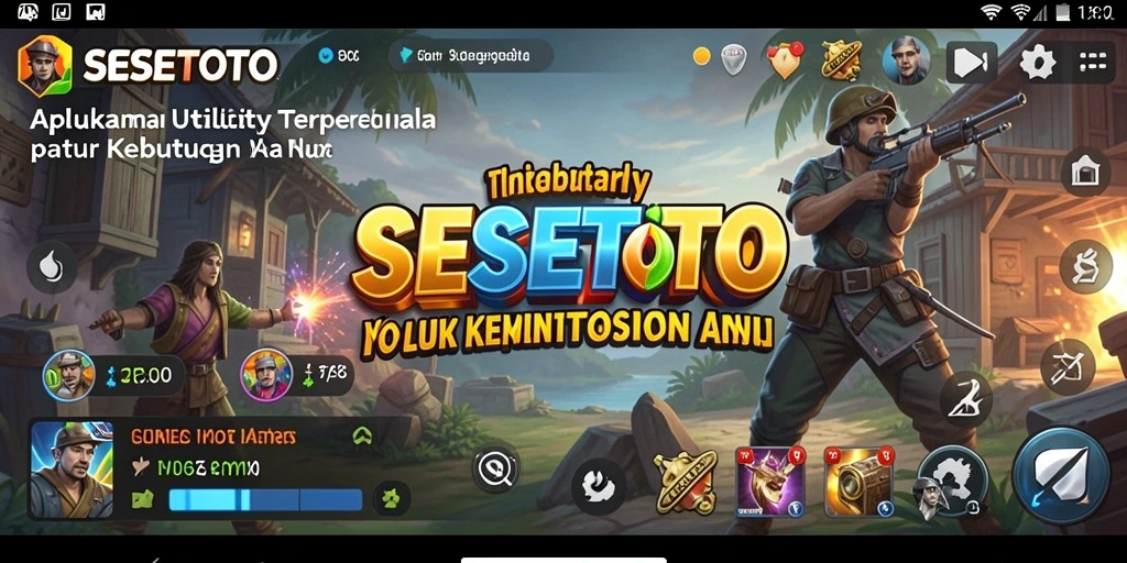 Tampilan utama SESETOTO dengan fitur-fitur Utility yang bermanfaat.